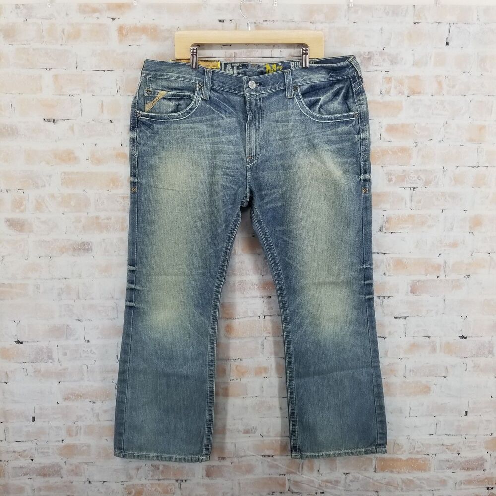 NWT Ariat M7 Rocker Extra Slim Seat/Thigh Low Rise Boot Cut Jeans Men's 40 x 30